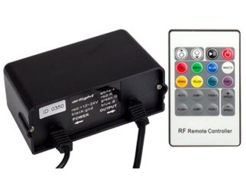 Контроллер Arlight LN-RF20B-W (12/24V,144/288W, ПДУ 20кн) Пластик 015070