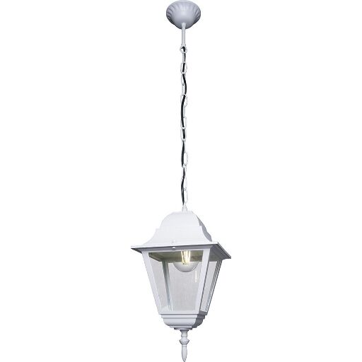 Светильник садово-парковый Feron 4205 четырехгранный на цепочке 100W E27 230V, белый 11031