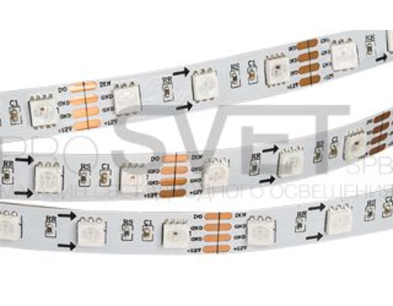 Лента Arlight SPI 2-5000-AM 12V RGB (5060, 300 LED x3, 6812) 021522