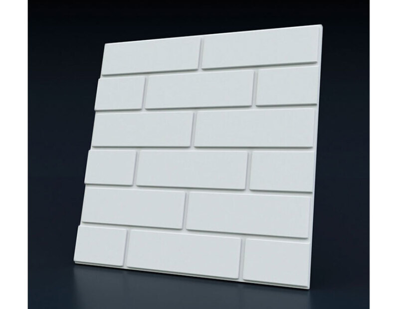 Гипсовая 3D панель  (Кирпич) Bianco mattoni