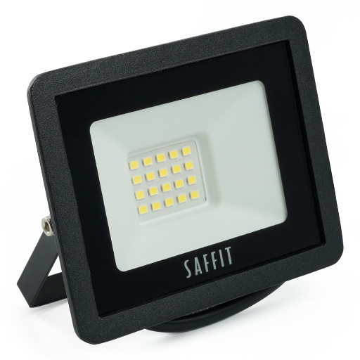 Светодиодный прожектор SAFFIT SFL90-20 IP65 20W 4000K черный 55075