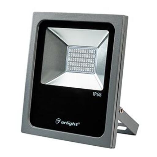 Светодиодный прожектор Arlight AR-FLAT-30W-220V Green (Grey, 120 deg) 024174
