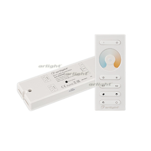 Контроллер Arlight SR-2839MIX White (12-24V, 2x5A, ПДУ) IP20 Пластик 024408
