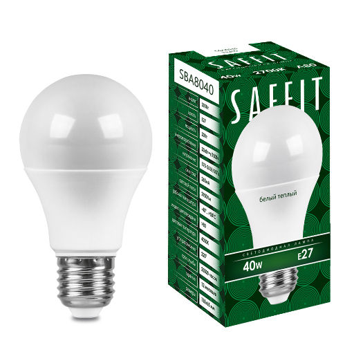 Лампа светодиодная SAFFIT SBA8040 55200