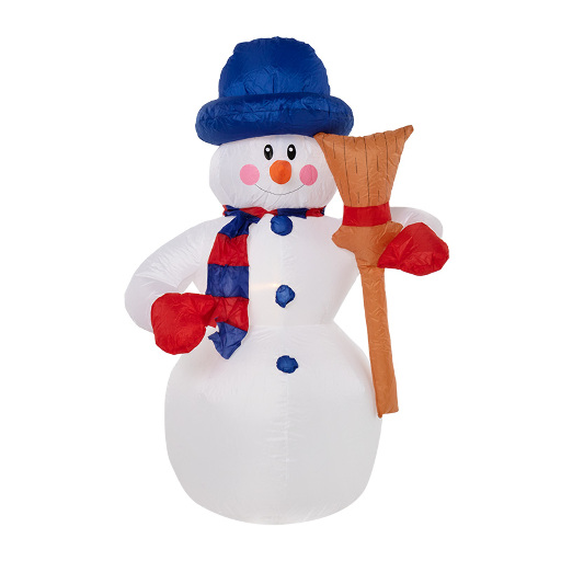 3D фигура надувная Снеговик с метлой NN- 511-121