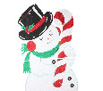 Елочная фигура Снеговик в шляпе 175*90 см NN- 502-394