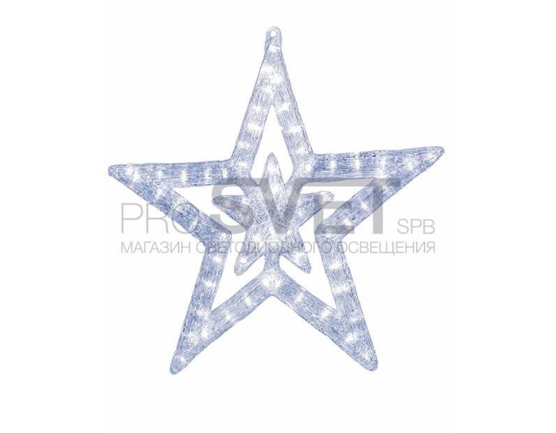 Акриловая светодиодная фигура Звезда 62 см NN- 513-343