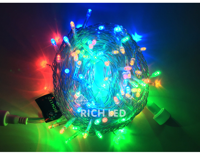 Светодиодная гирлянда Rich 1000 LED 10 м, мульти RL-S10C-220V-T/M