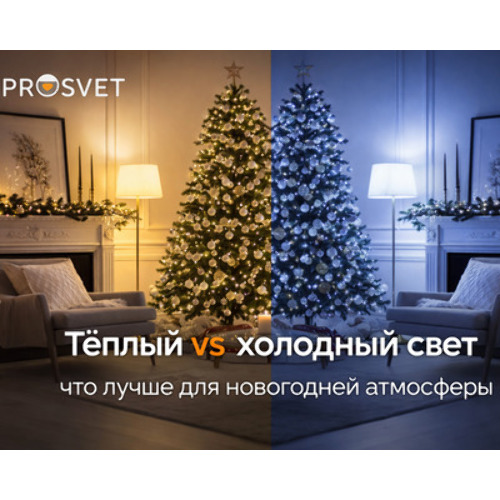 Тёплый или холодный свет гирлянды: как выбрать оттенок