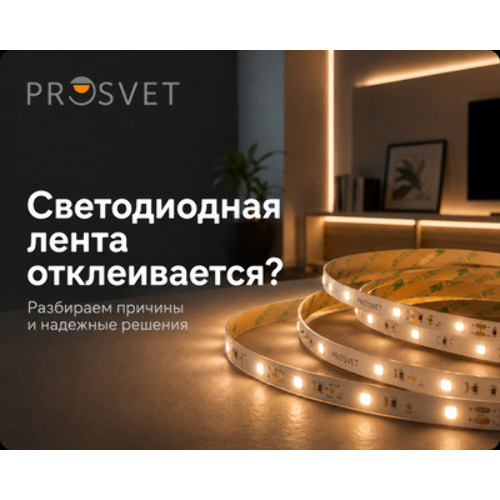 Почему отклеивается светодиодная лента?