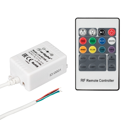 Контроллер Arlight LN-RF20B-J (12V, 72W, ПДУ 20кн) IP20 Пластик 011884