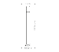 Светильник садово-парковый Feron DH022-1100, Техно столб, 18W E27 230V, серебро 11808