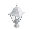 Светильник садово-парковый Feron 4103 четырехгранный на столб 60W E27 230V, белый 11017