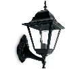 Светильник садово-парковый Feron 4201 четырехгранный на стену вверх 100W E27 230V, черный 11024