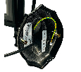 Светильник садово-парковый Feron 6101 шестигранный на стену вверх 60W E27 230V, черный 11052