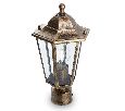Светильник садово-парковый Feron 6103 шестигранный на столб 60W E27 230V, черное золото 11129