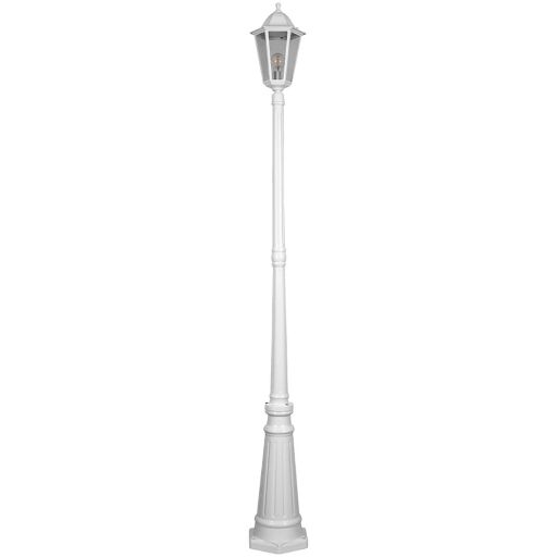 Светильник садово-парковый Feron 6211 столб 100W E27 230V, белый 11204