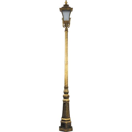 Светильник садово-парковый Feron PL4027 столб четырехгранный 60W E27 230V, черное золото 11409