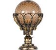 Светильник садово-парковый Feron PL5054 шар на постамент 100W E27 230V, черное золото 11556