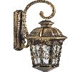 Светильник садово-парковый Feron PL4092 четырехгранный на стену вниз 60W E27 230V, черное золото 11520