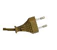 Сетевой шнур с диммером 230V 2м, золото, DM103-200W 23057