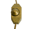 Сетевой шнур с диммером 230V 2м, золото, DM103-200W 23057
