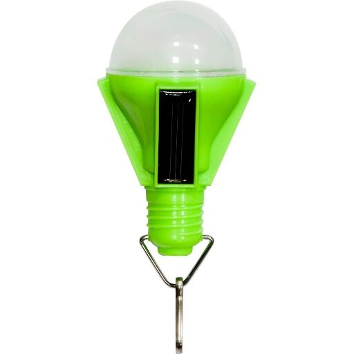 Светильник Feron на солнечной батарее "Лампочка" 4 LED зеленый D 68*155м PL262 06225