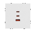 ARL NOBE USB Розетка тип А+С+С софт-тач белый кварц SCT-MUACC-SFPL-FC-WH (65W, QC3) (Arlight, -)