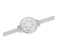 Модуль управляемый DMX-B6-D50-30 24V RGBW White (1.8W, IP68, 120 deg) (Arlight, Пластик, 3 года)
