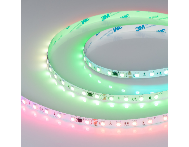 Лента DMX-B60-10mm 24V RGB-PX6 (14 W/m, IP20, 5m) (Arlight, -)