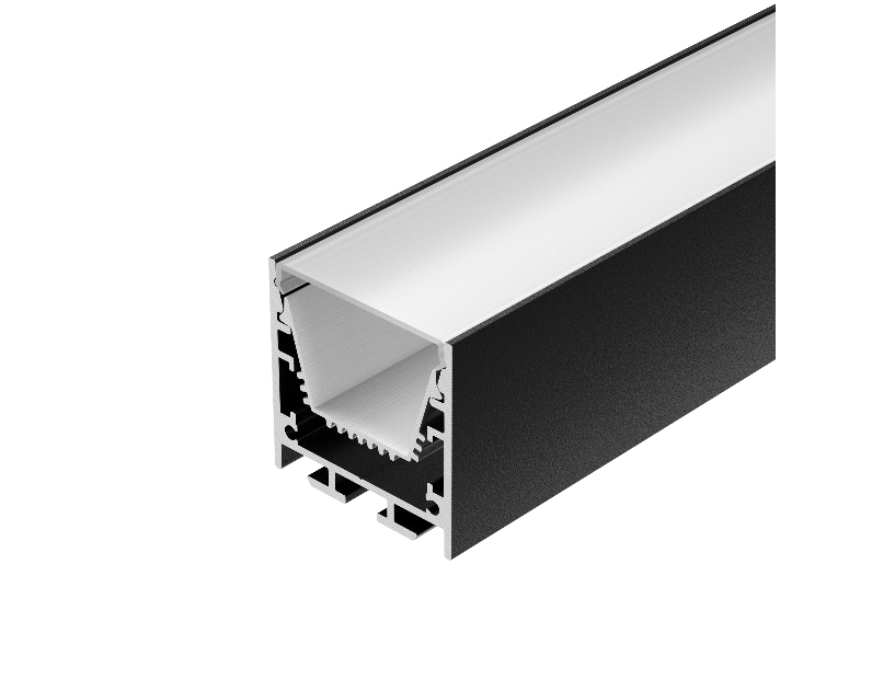 Профиль LINE-3535-TRAY-3000 BLACK (Arlight, Алюминий)