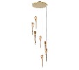 Потолочная люстра Arte Lamp WATERFALL A1577SP-7GO