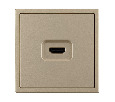 ARL NOBE Розетка HDMI софт-тач золотой песок SCT-MHD1-SFPL-GD (Arlight, -)