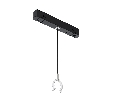 Коннектор с тросовым подвесом Tau в шинопровод Maytoni Gravity TRA101SWT-2BB