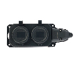 Розетка переносная 2-местная c/з STEKKER,RST16-2-44, 250В, 16А, IP44, черный