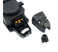 Розетка переносная 2-местная c/з STEKKER,RST16-2-44, 250В, 16А, IP44, черный