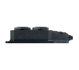 Розетка переносная 2-местная c/з STEKKER,RST16-2-44, 250В, 16А, IP44, черный