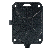 Розетка переносная 1-местная c/з STEKKER, RST16-1-44, 250В, 16А, IP44, черный