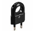 Вилка STEKKER PPG10-45-201  прямая без заземления, ABS пластик 250В, 10A, IP20, белая