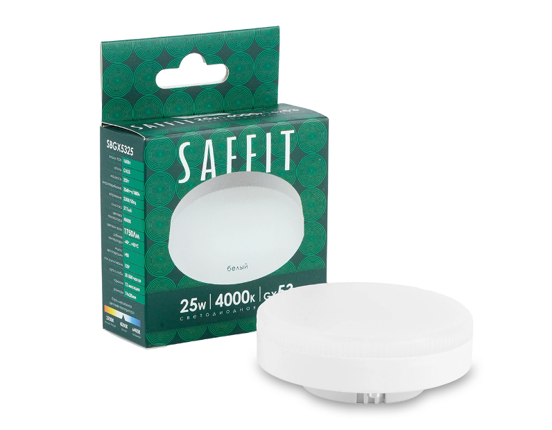 Лампа светодиодная SAFFIT SBGX5325 GX53 25W 230V 4000K