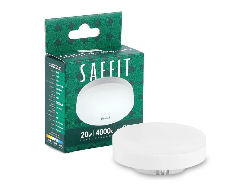Лампа светодиодная SAFFIT SBGX5320 GX53 20W 230V 4000K