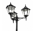 Светильник садово-парковый Feron 8315/PL8315 столб 3*100W E27 230V, черное золото