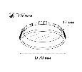 Встраиваемый светильник Italline  IT06-6037 black 3000K