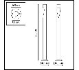 Наземный низкий светильник Odeon Light NATURE 7206/5GLA