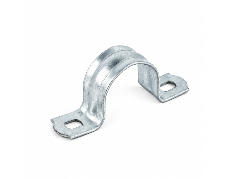 SMD-21-22 Скоба монтажная двухлапковая СМД 21-22 оцинк.сталь (уп 100 шт)