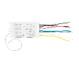 Выключатель дистанционный 230V 1000W 4-х канальный 30м с сенсорным пультом управления, TM97