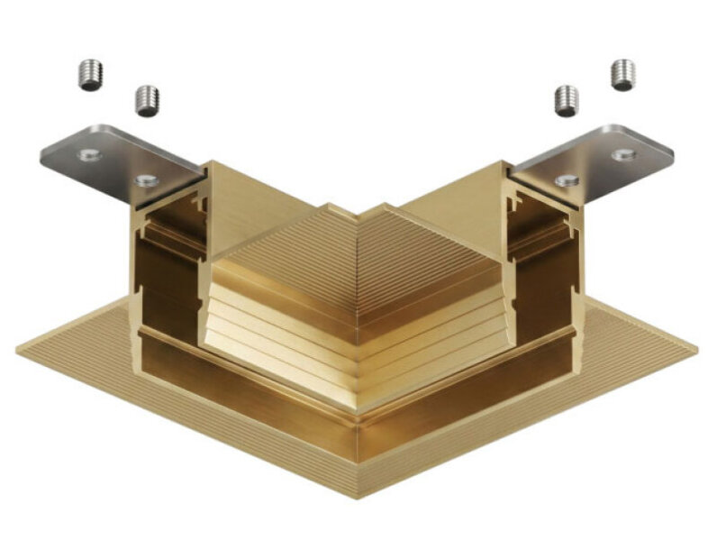 Соединитель угловой внутренний для треков Denkirs SHINE PRIME HIDE TR4905-SB