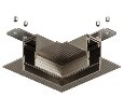 Соединитель угловой внутренний для треков Denkirs SHINE PRIME HIDE TR4905-DN