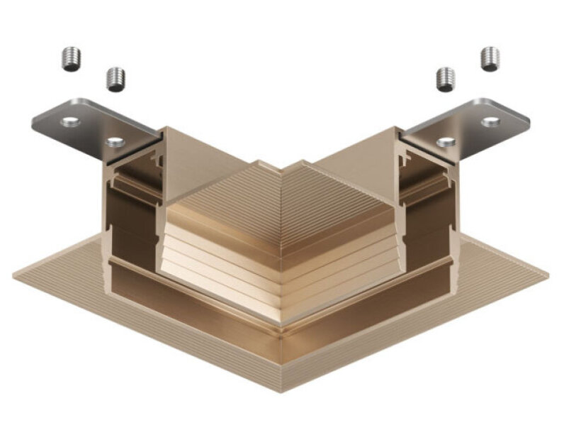 Соединитель угловой внутренний для треков Denkirs SHINE PRIME HIDE TR4905-CP