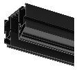 Трек встраиваемый Denkirs SMART SLIM ONE TR2443-BK